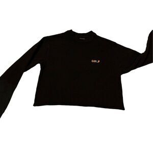 Golf Wang Black Cropped Crewneck
